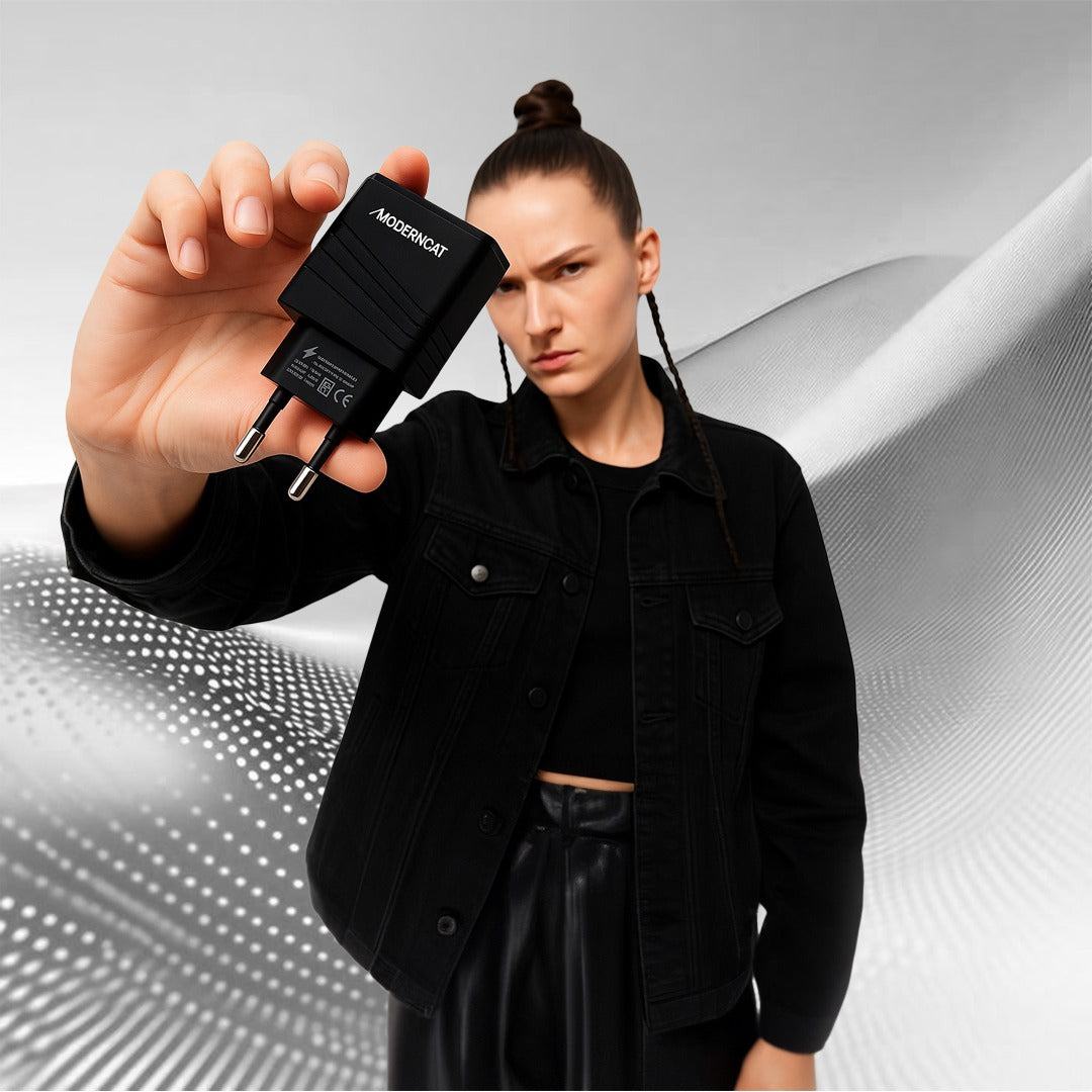 20W Netzteil Schnellladegerät mit USB-A und Typ-C – inklusive Lightning Kabel