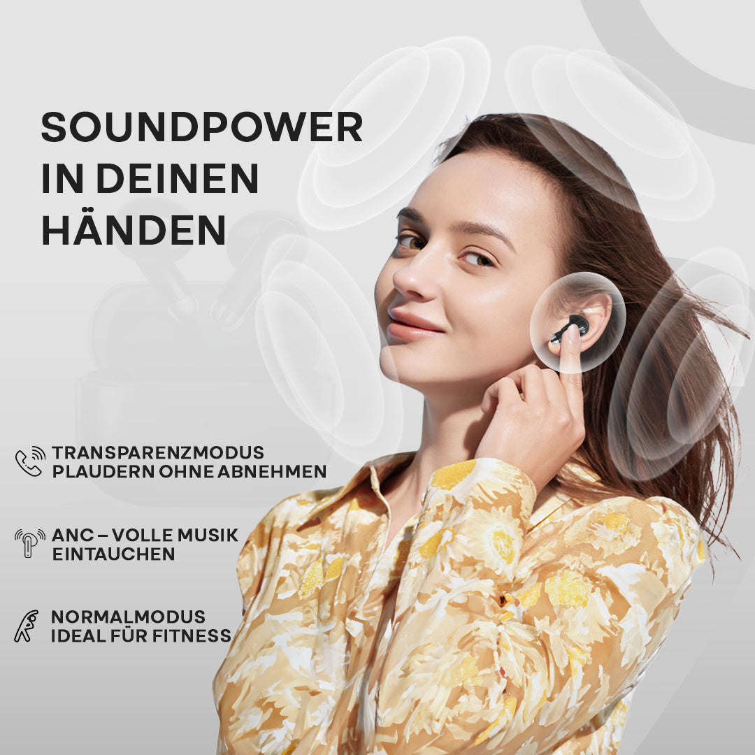 Leichte und kompakte In-Ear-Kopfhörer – ideal für unterwegs