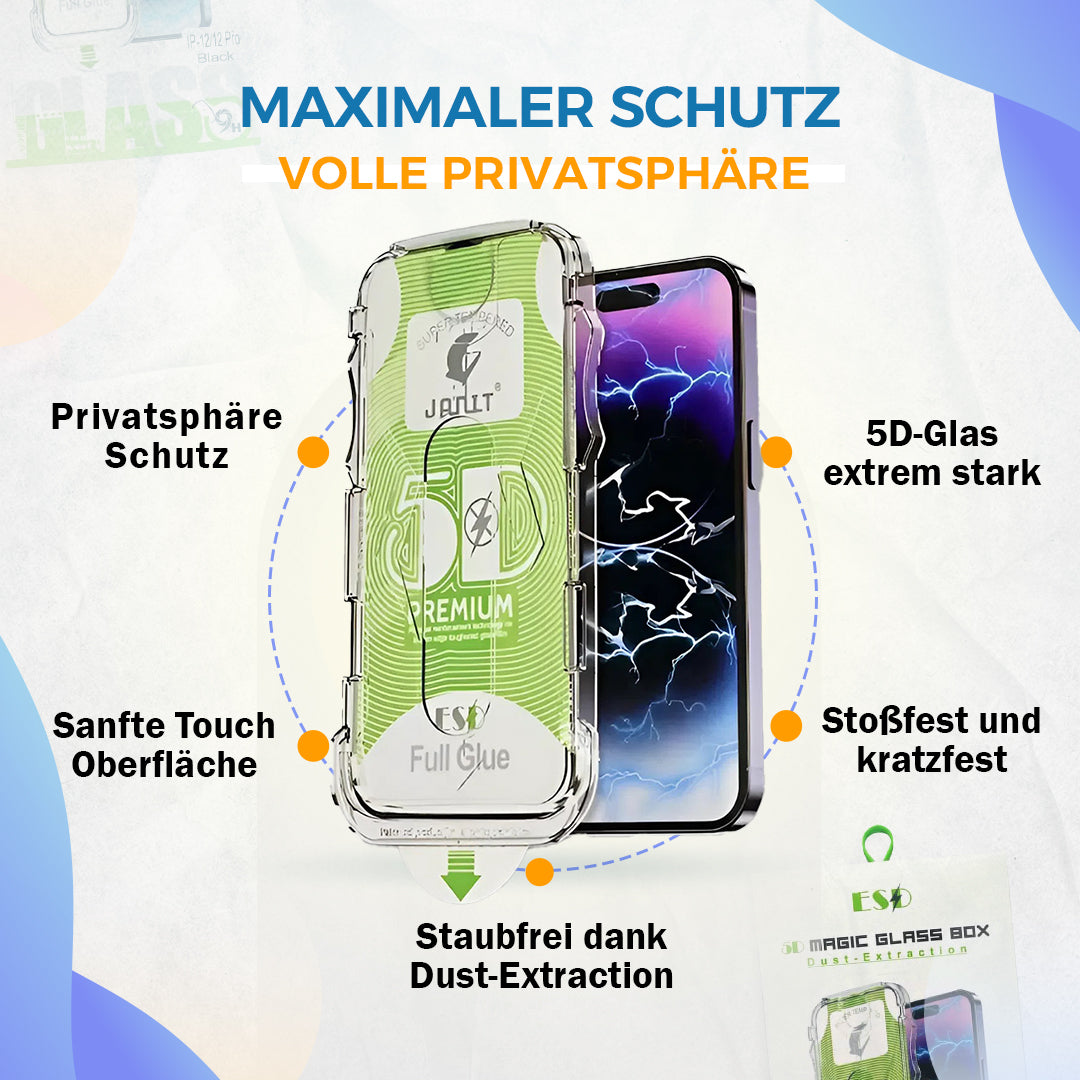 Transparentes Panzerglas für iPhone 11–16 – kratzfest und stoßresistent